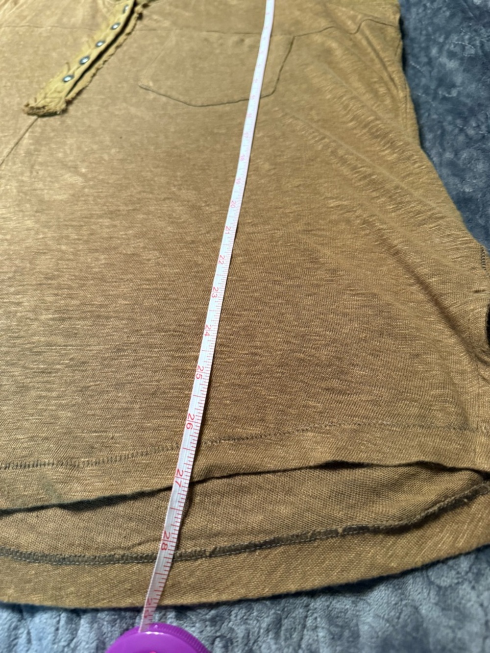 Free People Tobacco Colored Button Henley Tank - Picture 10 of 10